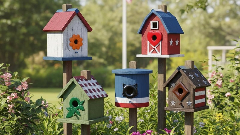 CEDAR ALPHA 5 Pk Metal Wren Bird House Predator Guards -1.125" Hole Sizes - Excludes Different Bird Species - Protects The Entry Hole - Image 4